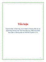 Nguyên nhân và hiệu ứng của tái định vị thương hiệu tại các ngân hàng thương mại Việt Nam hiện nay. Phân tích chiến lược định vị thương hiệu tai NHTMCP Quốc tế VN