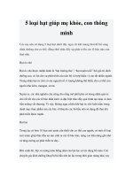 Tài liệu 5 loại hạt giúp mẹ khỏe, con thông minh doc