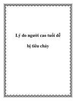 Tài liệu Lý do người cao tuổi dễ bị tiêu chảy doc
