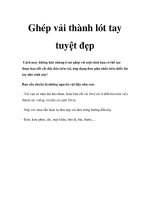 Tài liệu Ghép vải thành lót tay tuyệt đẹp docx