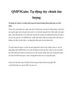 Tài liệu QMP3Gain: Tự động tùy chỉnh âm lượng pdf