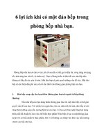 Tài liệu 6 lợi ích khi có một đảo bếp trong phòng bếp nhà bạn. doc