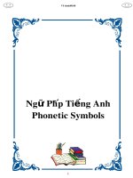 ngu phap tieng anh phonetic symbols