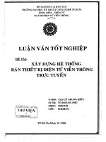xây dựng hệ thống bán thiết bị điện tử viễn thông trực tuyến