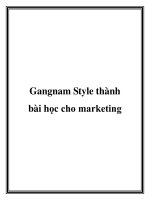 Tài liệu Gangnam Style thành bài học cho marketing ppt