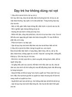 Tài liệu Dạy trẻ hư không dùng roi vọt ppt