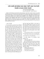 Tài liệu Đối chiếu mô bệnh học sinh thiết ung thư phổi trước và sau phẫu thuật ppt