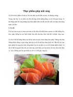 Tài liệu Thực phẩm giúp mắt sáng docx