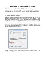 Tài liệu 4 mẹo giúp gõ tiếng Việt tốc độ nhanh docx