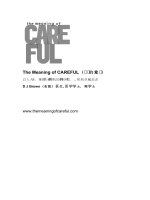Tài liệu The Meaning of CAREFUL pdf