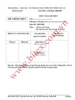 Tài liệu Đề thi học sinh giỏi toán bổ thúc THPT trên máy tính cầm tay tỉnh Quảng Ngải năm 2009 pdf