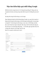 Tài liệu Mẹo tìm kiếm hiệu quả nhất bằng Google pdf