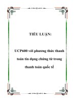 UCP600 với phương thức thanh toán tín dụng chứng từ trong thanh toán quốc tế
