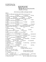 Tài liệu Đề Thi Thử Tốt Nghiệp Anh 2013 - Phần 4 - Đề 4 ppt