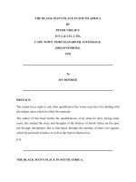 Tài liệu THE BLACK MAN''''S PLACE IN SOUTH AFRICA pdf