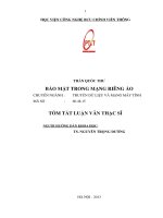 Bảo mật trong mạng riêng ảo