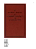 Tài liệu The Mother''''s Manual of Children''''s Diseases ppt