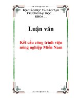 Luận văn Kết cấu công trình viện nông nghiệp Miền Nam