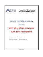 hoạt động kế toán giao dịch ngân hàng vietcombank