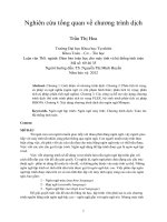 Nghiên cứu tổng quan về chương trình dịch