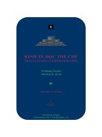 Tài liệu KINH TẾ HỌC THỂ CHẾ: TRẬT TỰ XÃ HỘI VÀ CHÍNH SÁCH CÔNG pptx