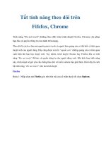 Tài liệu Tắt tính năng theo dõi trên Firefox, Chrome pot