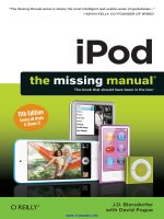 Tài liệu iPod: The Missing Manual, 11th Edition pdf