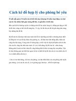 Tài liệu Cách kê đồ hợp lý cho phòng bé yêu pdf