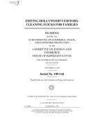 Tài liệu EDITING HOLLYWOOD’S EDITORS: CLEANING FLICKS FOR FAMILIES pdf