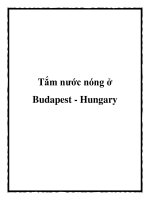 Tài liệu Tắm nước nóng ở Budapest - Hungary pot