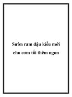 Tài liệu Sườn ram đậu kiểu mới cho cơm tối thêm ngon potx