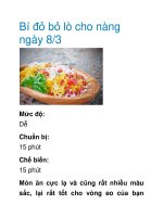 Tài liệu Bí đỏ bỏ lò cho nàng ngày 8/3 pdf