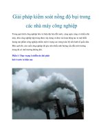 Tài liệu Giải pháp kiểm soát nồng độ bụi trong các nhà máy công nghiệp pptx