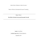 Tài liệu The Effect of Social Trust and Economic Growth pdf