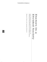 Tài liệu Doctors in a Divided Society docx
