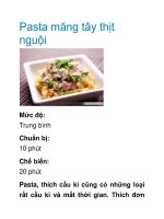 Tài liệu Pasta măng tây thịt nguội pptx