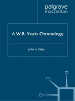 Tài liệu A W.B. Yeats Chronology pptx