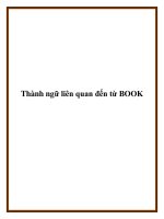 Tài liệu Thành ngữ liên quan đến từ BOOK ppt