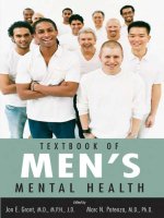 Tài liệu TEXTBOOK OF MEN’S MENTAL HEALTH doc