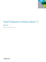 Tài liệu Oracle® Databases on VMware vSphere™ 4 pptx