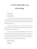 Tài liệu TUYÊN NGÔN ĐỘC LẬP Hồ Chí Minh pot