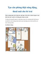 Tài liệu Tạo căn phòng thật năng động, thoải mái cho bé trai doc
