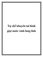 Tài liệu Tự chế khuyên tai hình giọt nước xinh lung linh ppt