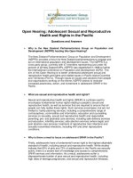 Tài liệu Open Hearing: Adolescent Sexual and Reproductive Health and Rights in the Pacific pdf