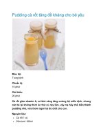 Tài liệu Pudding cà rốt tăng đề kháng cho bé yêu docx