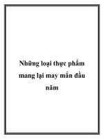 Tài liệu Những loại thực phẩm mang lại may mắn đầu năm potx