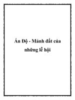 Tài liệu Ấn Độ - Mảnh đất của những lễ hội ppt