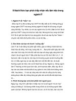 Tài liệu 9 thách thức bạn phải chấp nhận nếu làm việc trong ngành IT pdf