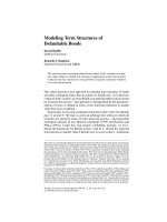 Tài liệu MODELING TERM STRUCTURES OF DEFAULTABLE BONDS doc
