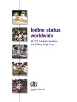 Tài liệu Iodine status worldwide WHO Global Database on Iodine Defi ciency pdf